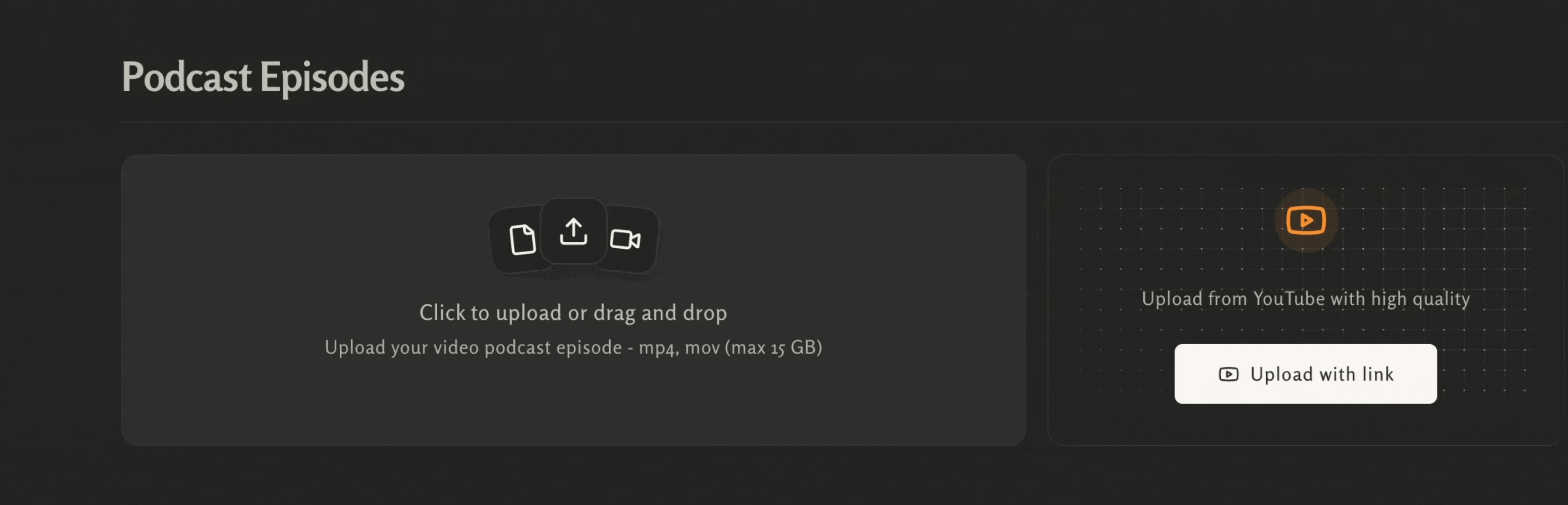 How to upload your episode